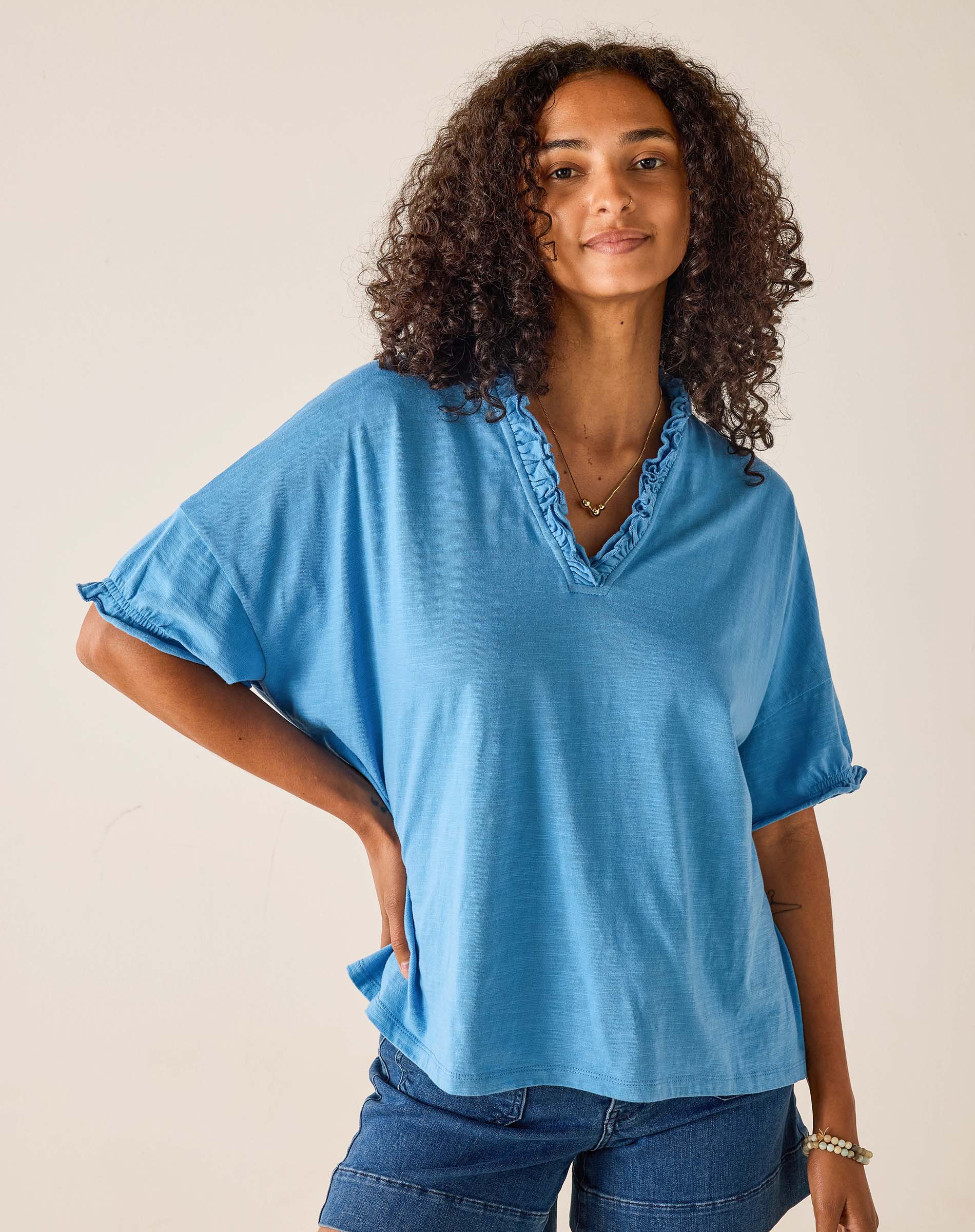 新品タグ付　MARGE Ruffle short sleeve shirt MTSS26WSH049_1_bb18e0ba-ca2f-