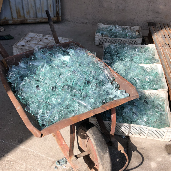 Beldi Glass made from recycled glass