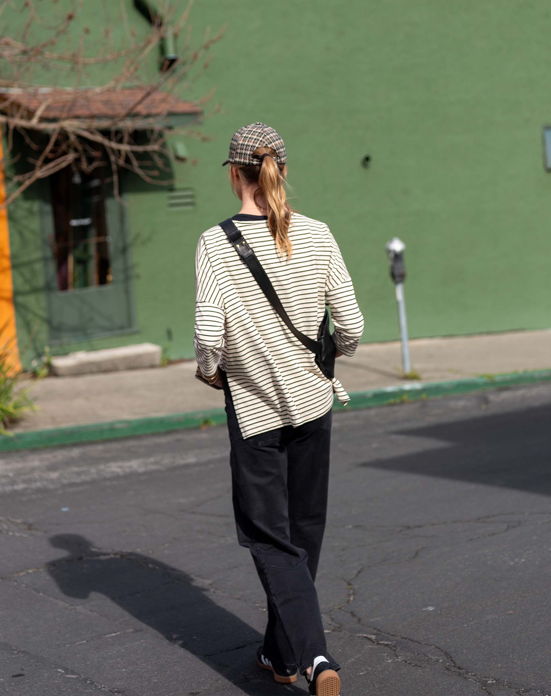 Women's Fall Striped One Sized Slub Tee