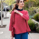 Women's Fall Striped One Sized Slub Tee