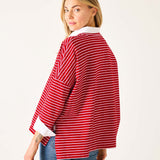 Women's Fall Striped One Sized Slub Tee