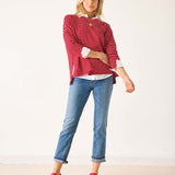 Women's Fall Striped One Sized Slub Tee