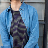 Women's Fall Striped One Sized Slub Tee