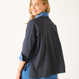 Women's Fall Striped One Sized Slub Tee