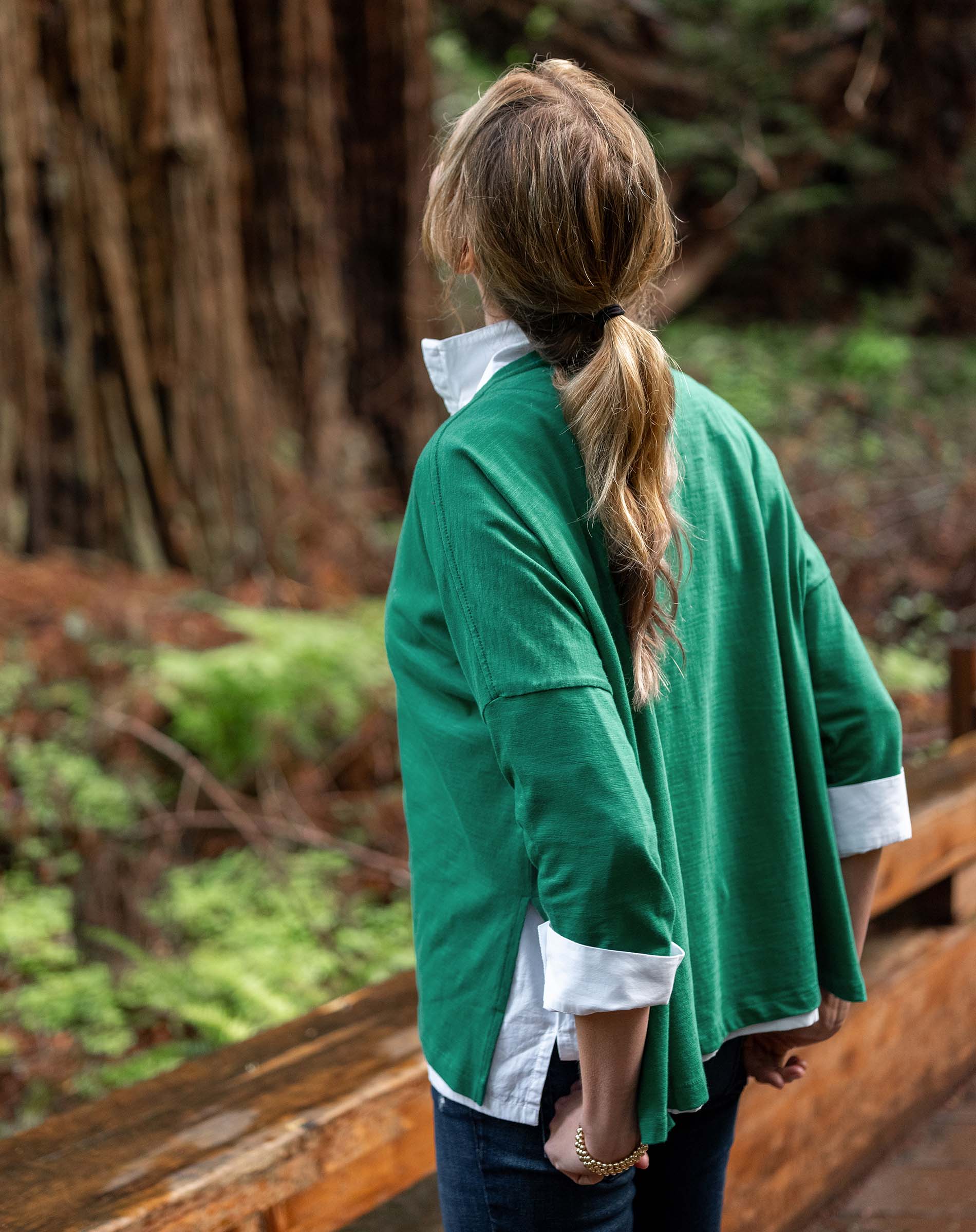 Women's Bright Green One Sized Slub Tee