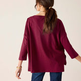 Women's Dark Purple One Sized Slub Tee