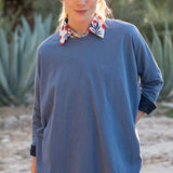 Women's Fall Brown One Sized Slub Tee