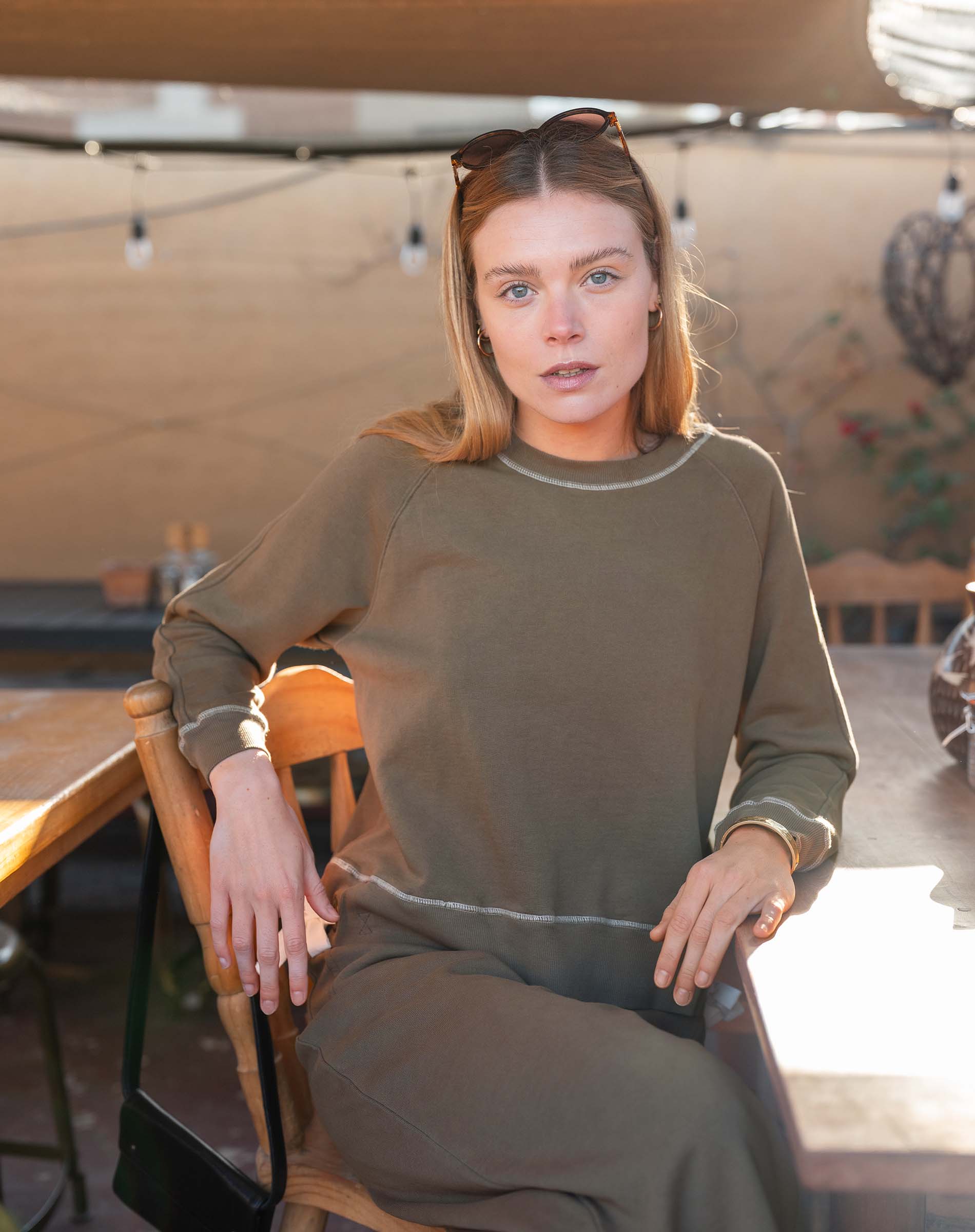 Frenchie Tie Side Sweatshirt