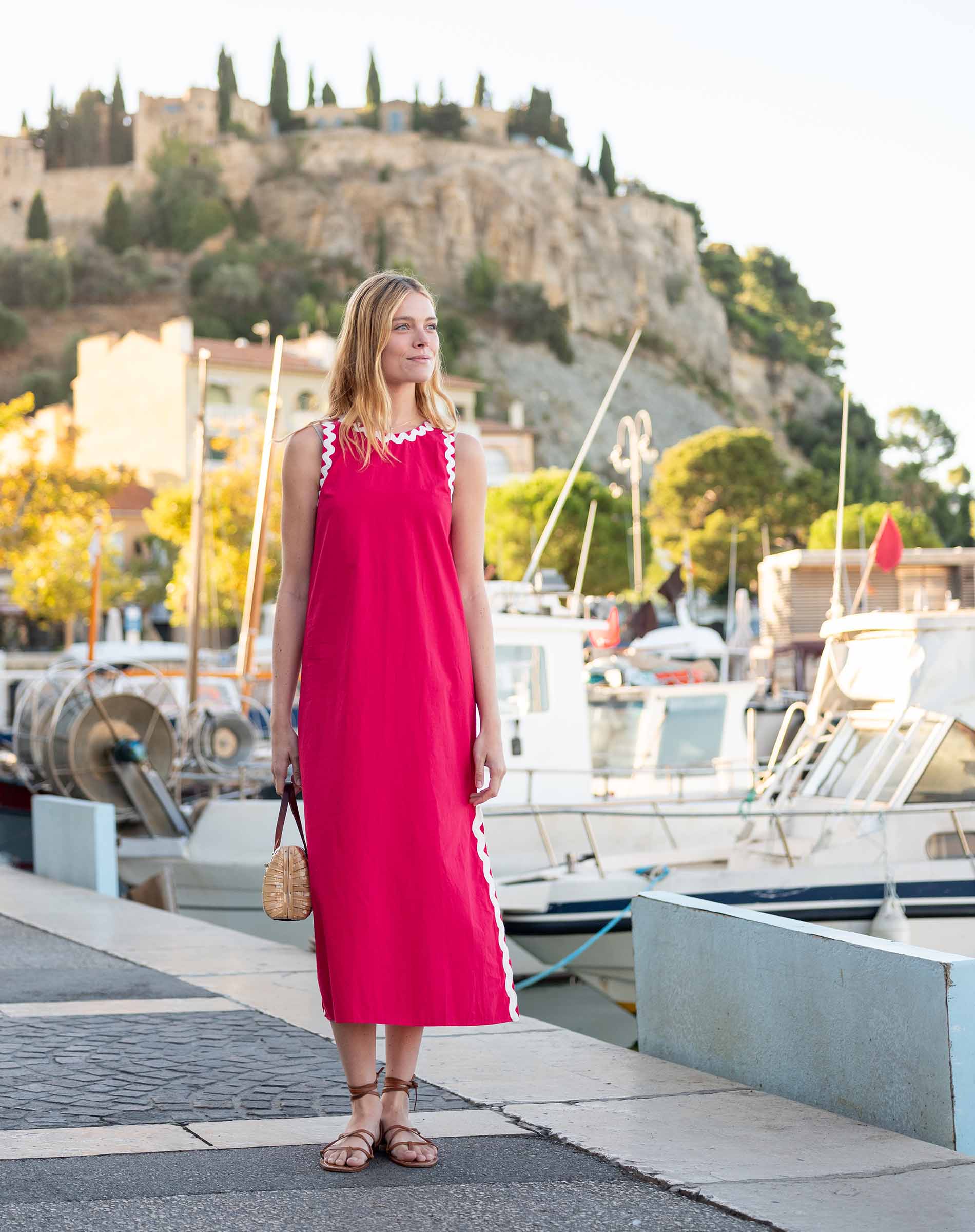 Luna Ric Rac Maxi Dress Voyageur by MERSEA