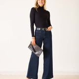 Women's Dark Wash Wide Leg Jeans