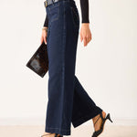 Women's Dark Wash Wide Leg Jeans