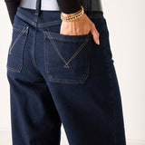 Women's Dark Wash Wide Leg Jeans