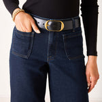 Women's Dark Wash Wide Leg Jeans