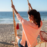 Women's Orange One Sized Slub Tee