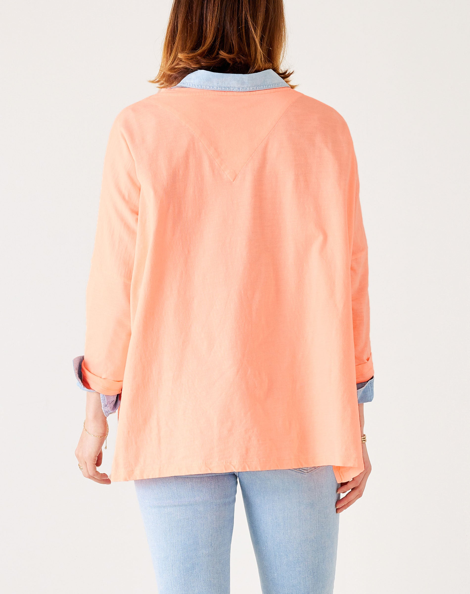 Women's Orange One Sized Slub Tee