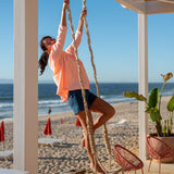 Women's Orange One Sized Slub Tee