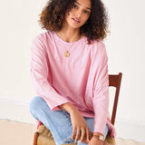 Women's Light Pink Oversized Sub Tee Pink Stitches