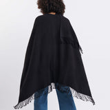 Women's One Size Black Travel Wrap Rear View