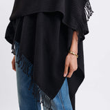 Women's One Size Black Travel Wrap Side View Detail