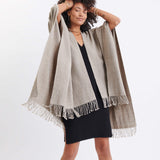 Women's One Size Light Brown Travel Wrap Front View