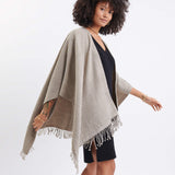 Women's One Size Light Brown Travel Wrap Side View