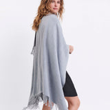 Women's One Size Light Gray Travel Wrap Side View