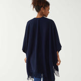 Women's One Size Navy Travel Wrap Rear View