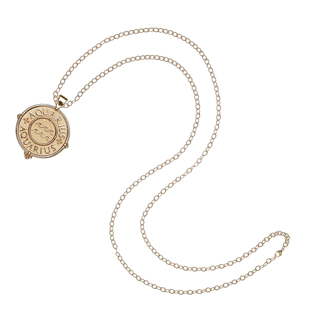 mersea colab Aquarius zodiac pendant with long chain