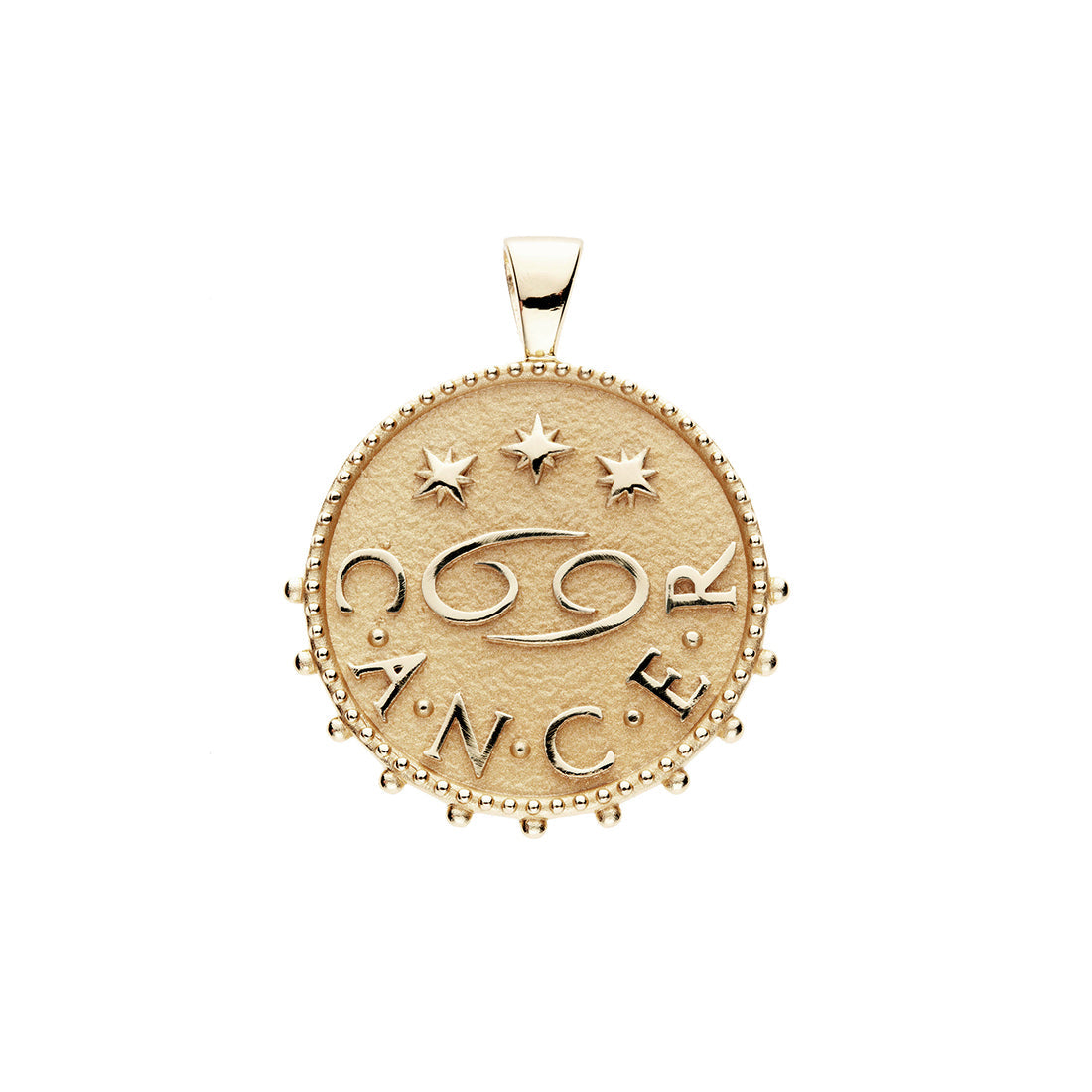back of mersea colab cancer zodiac pendant with chain