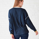 Women's Navy Lightweight Pullover Sweater