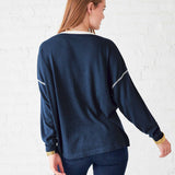 Women's Navy Lightweight Pullover Sweater