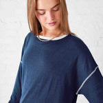 Women's Navy Lightweight Pullover Sweater