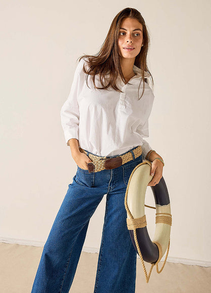Emerson Pop Up Collar Top