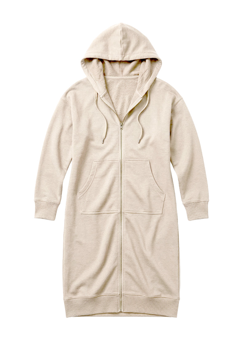 Frenchie Full Zip Maxi Hoodie