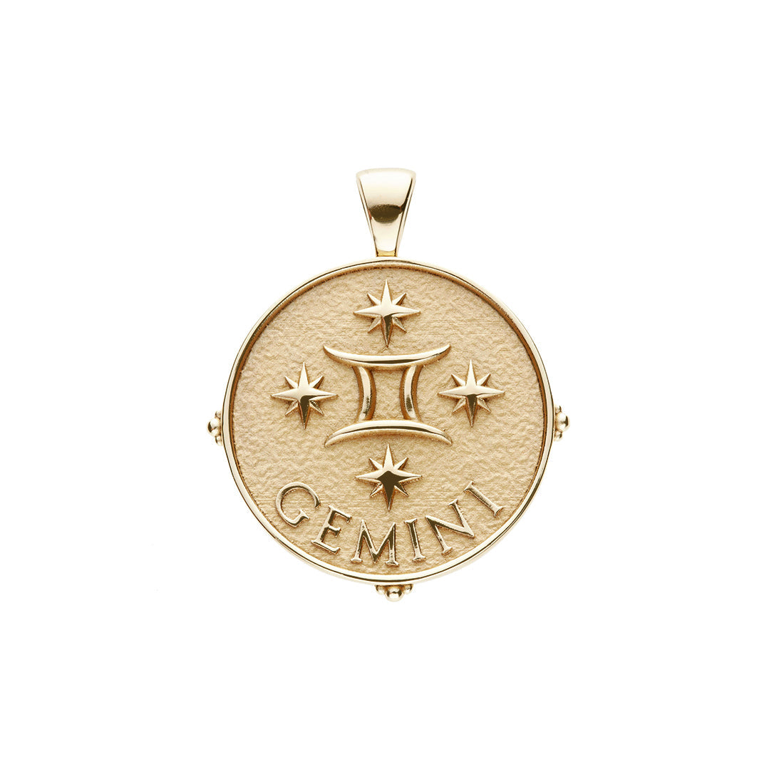 back of mersea colab gemini zodiac pendant