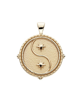 mersea colab gemini zodiac pendant