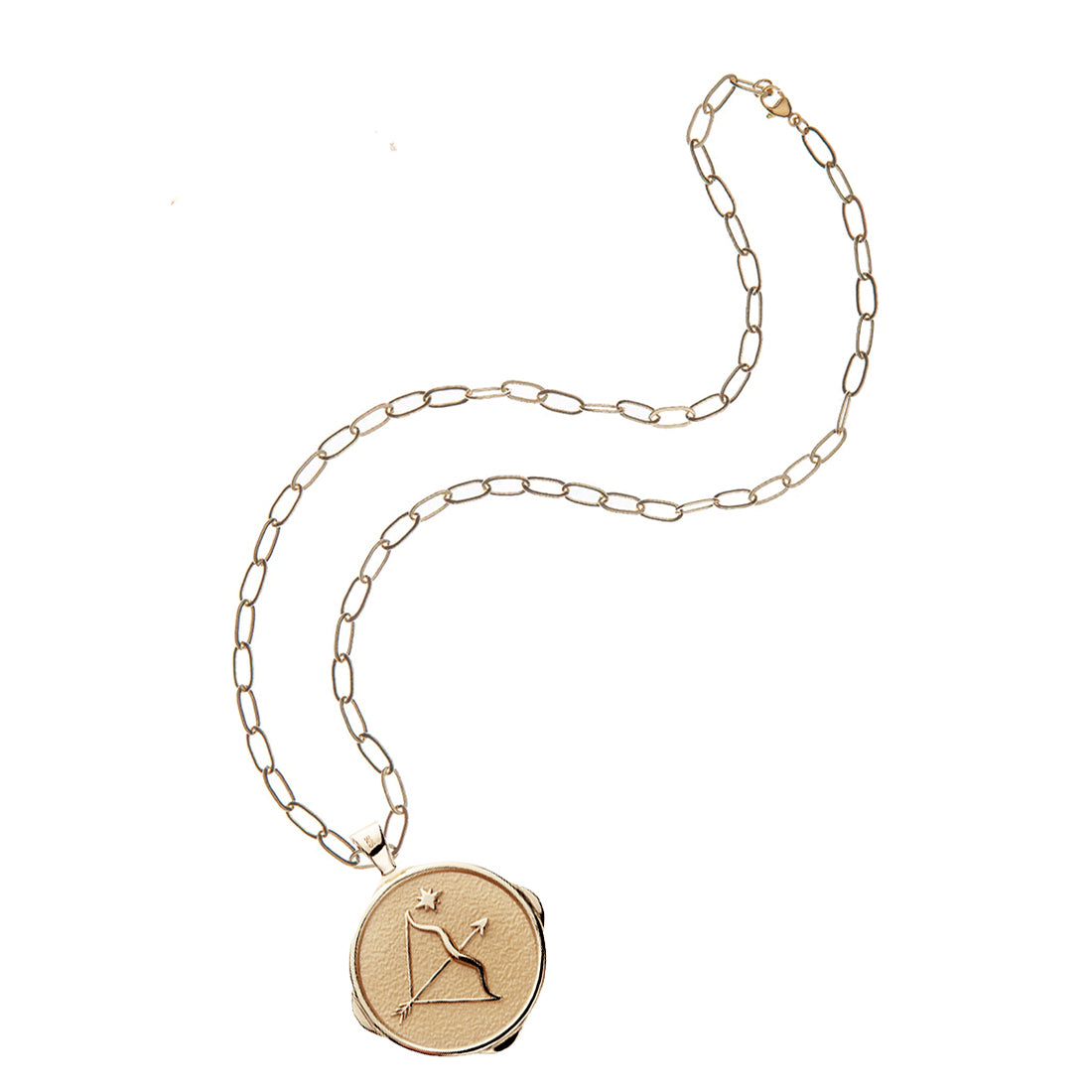 mersea colab sagittarius zodiac pendant with chain