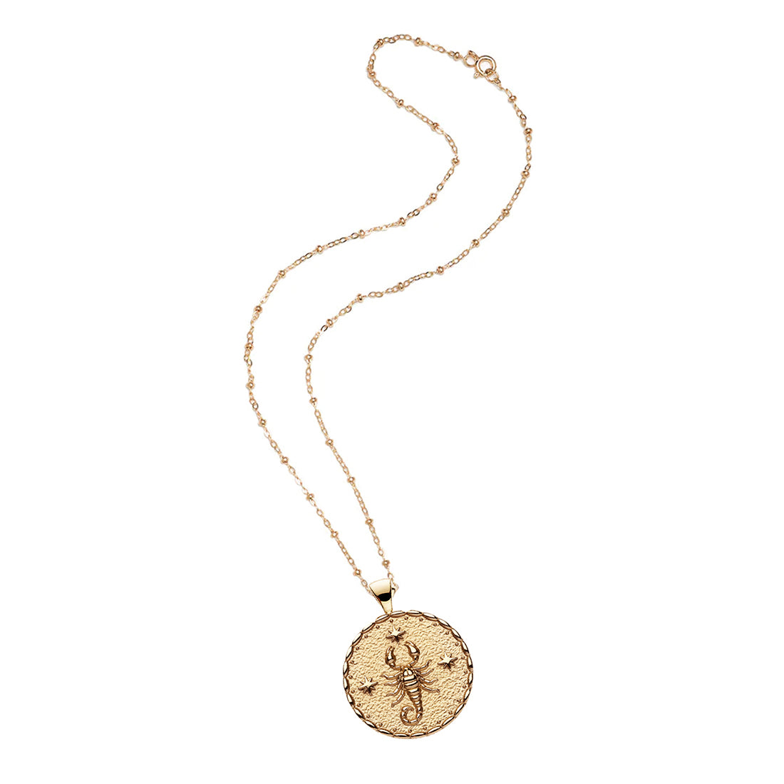 mersea colab scorpio zodiac pendant with chain