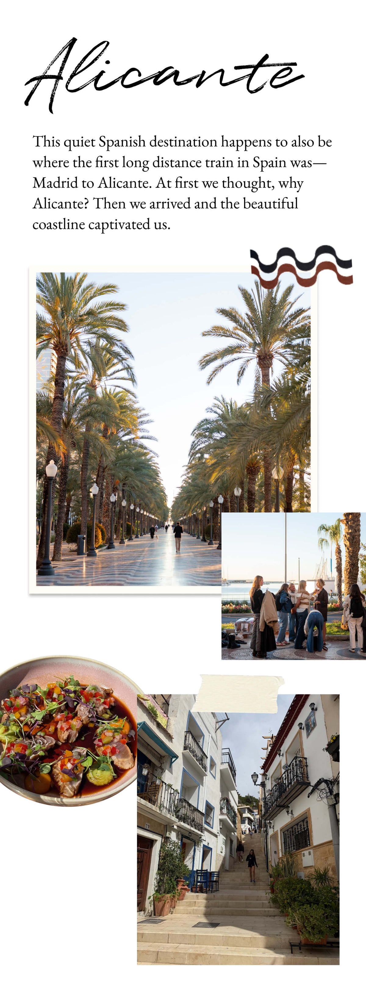 Alicante - This quiet Spanish destination happens to also be where the first long distance train in Spain was—Madrid to Alicante. At first we thought, why Alicante? Then we arrived and the beautiful coastline captivated us. - Images of our time in Alicante.