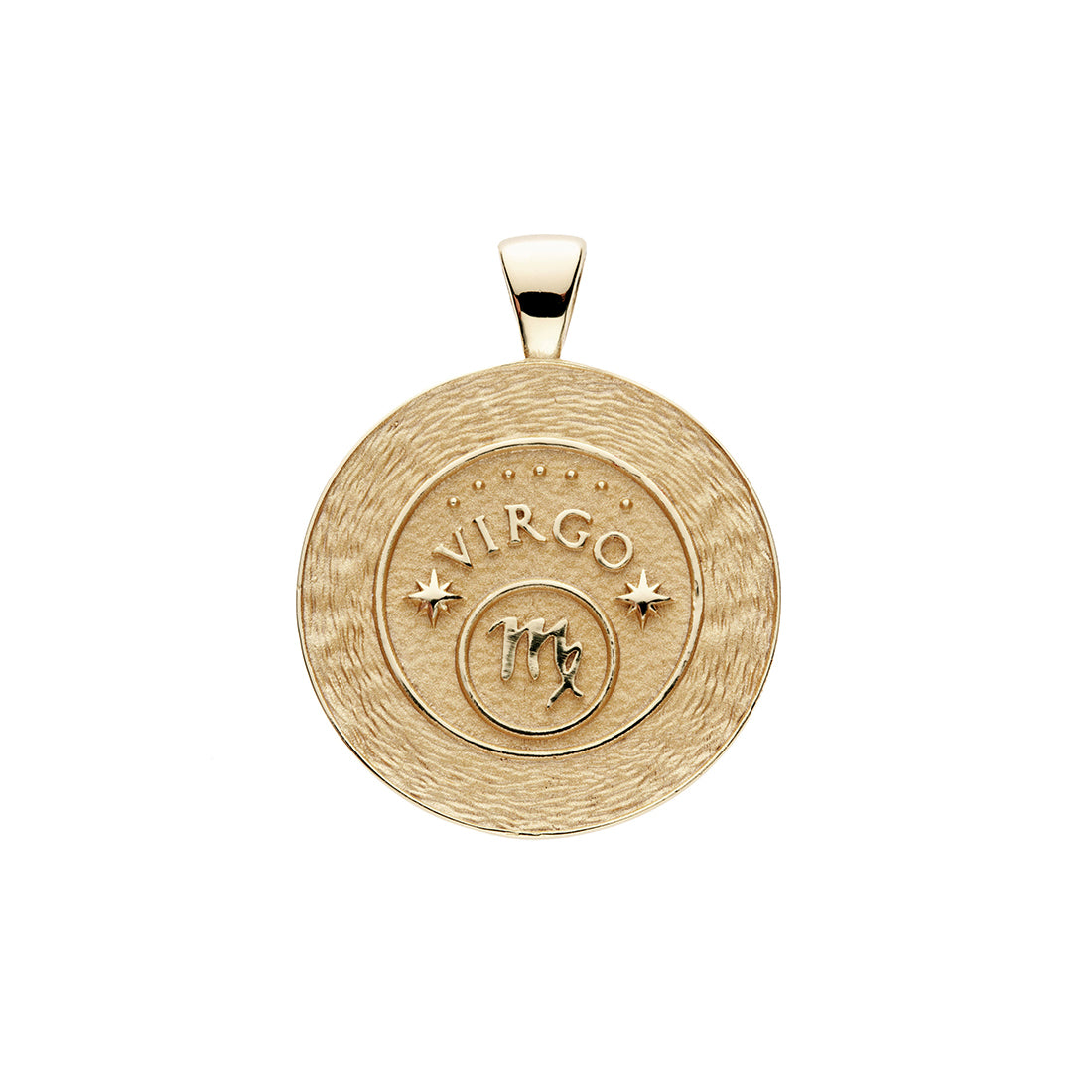 back of mersea colab virgo zodiac pendant