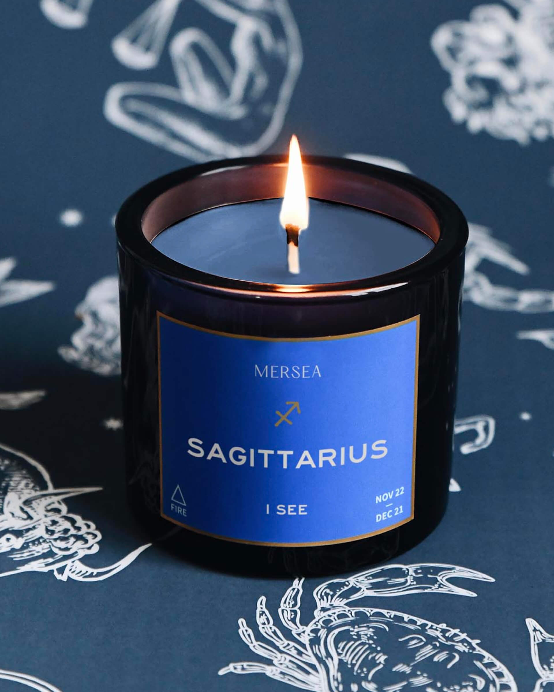 Sagittarius Zodiac Candle November 22 December 21