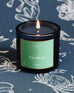 Mersea Taurus candle against astrology sign background