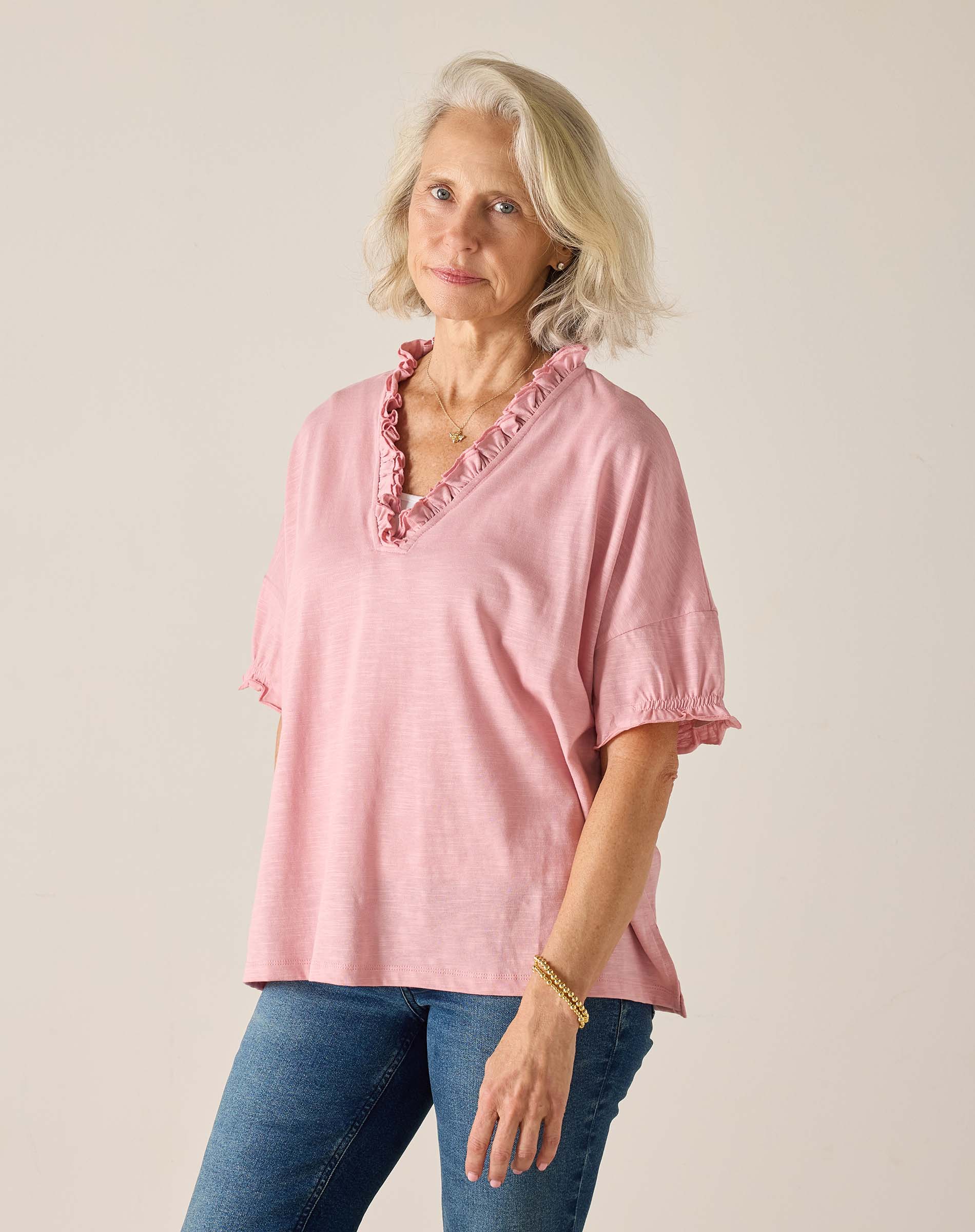 Amelia Ruffle Tee