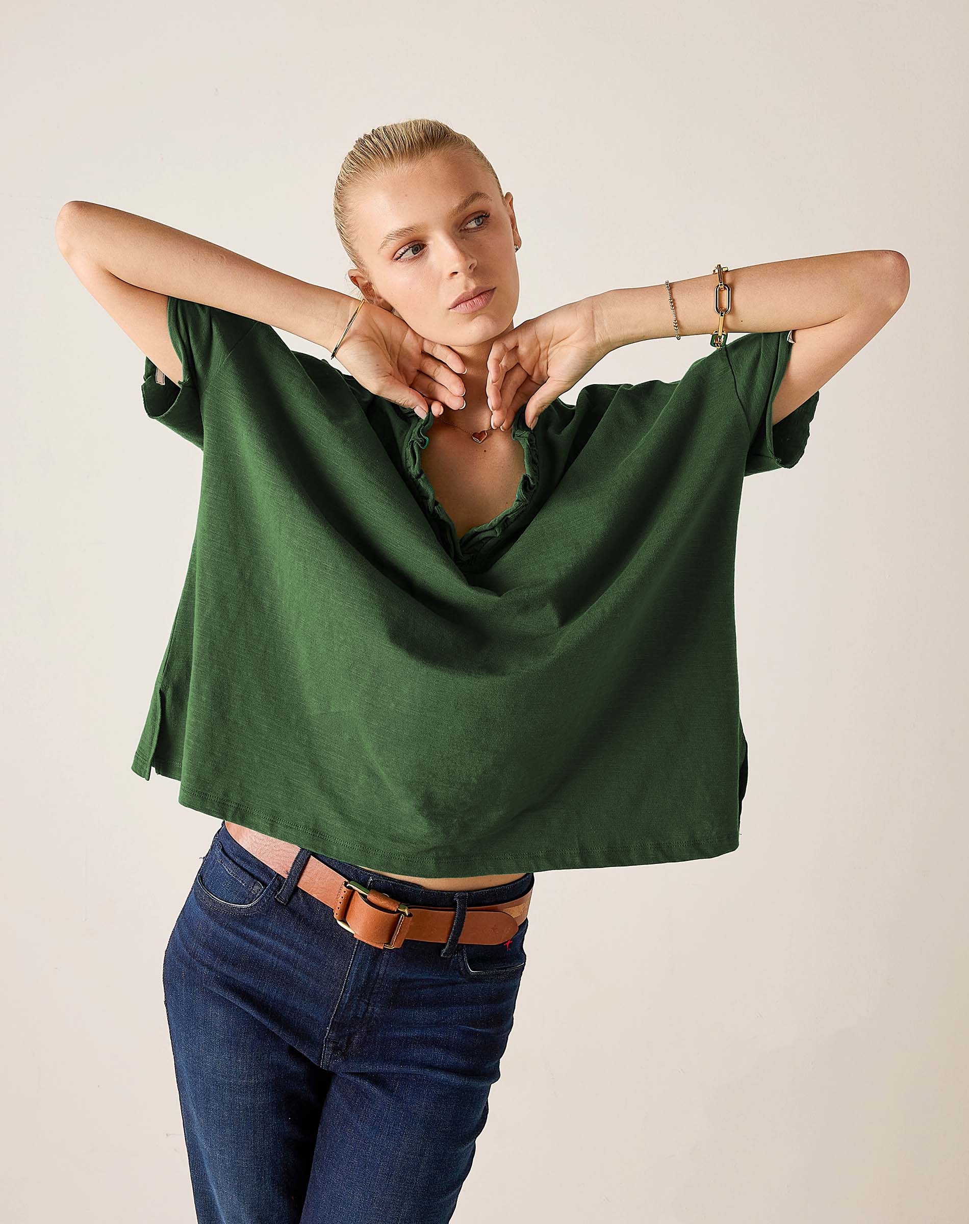 Amelia Ruffle Tee