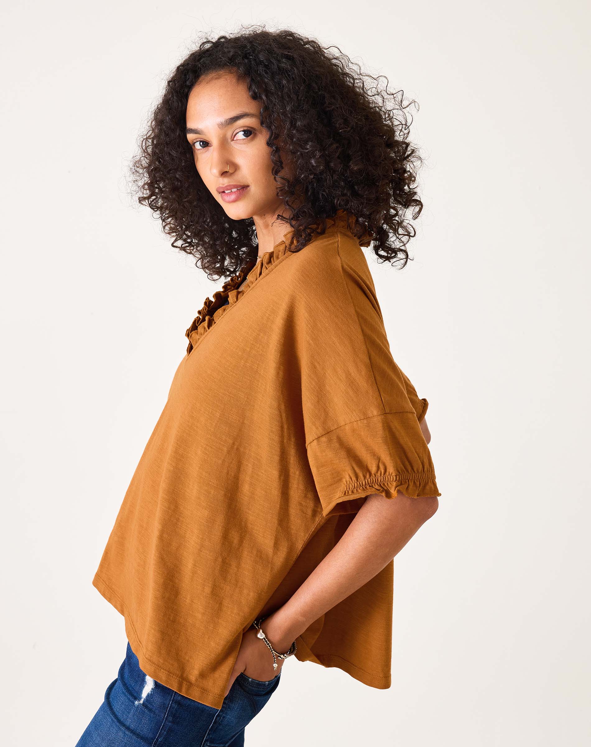 Amelia Ruffle Tee