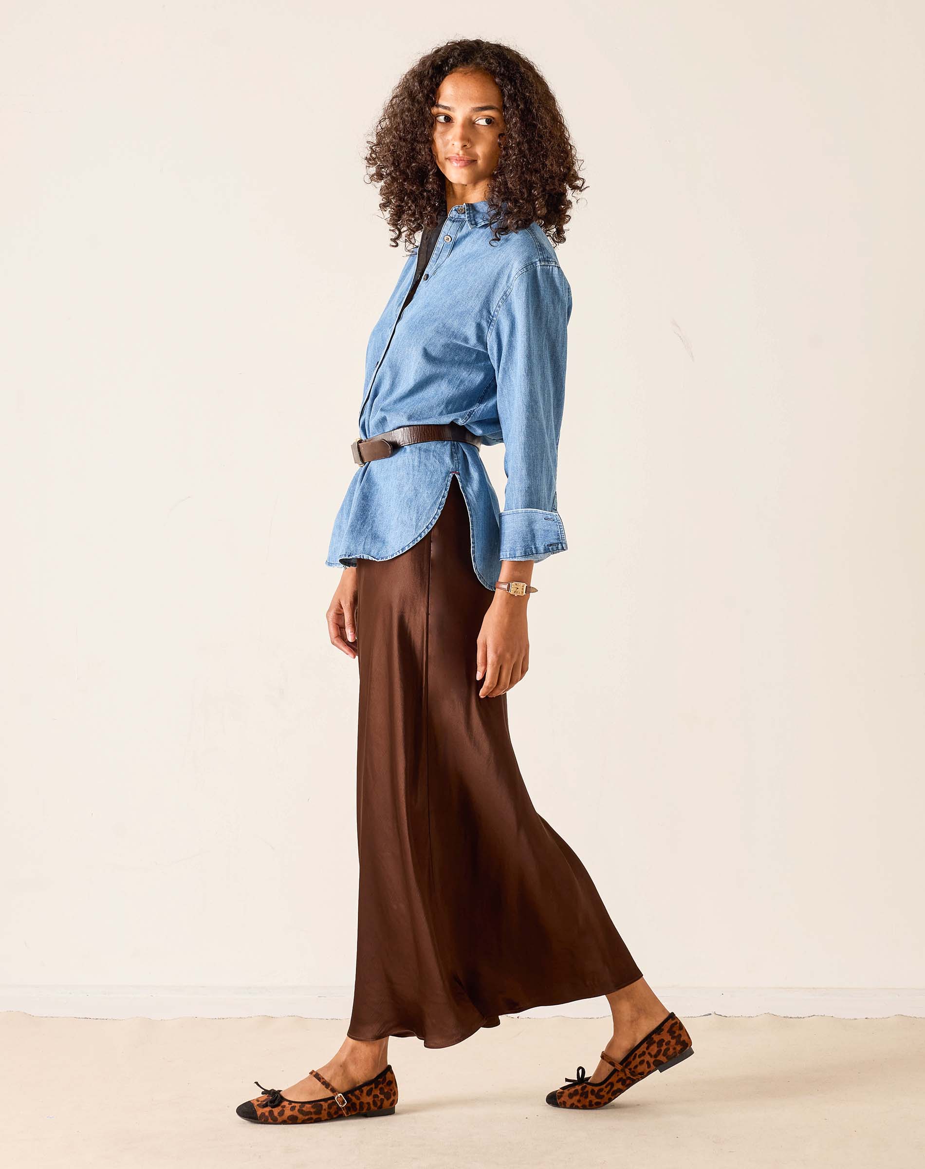 Women's Satin Maxi Skirt