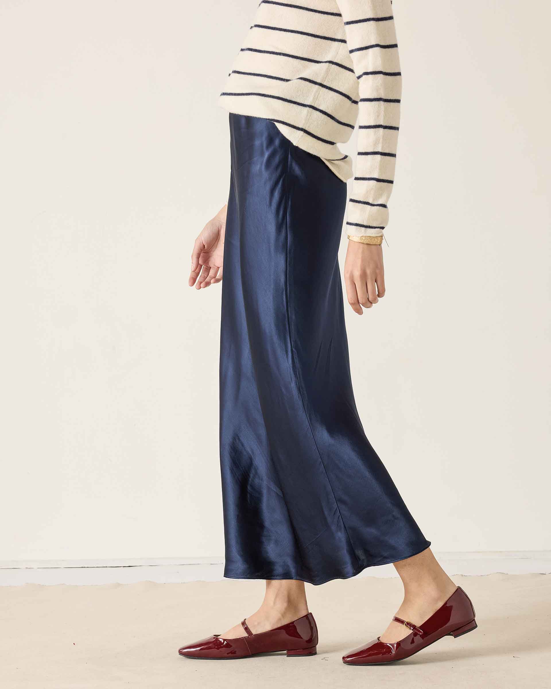 Women's Satin Maxi Skirt