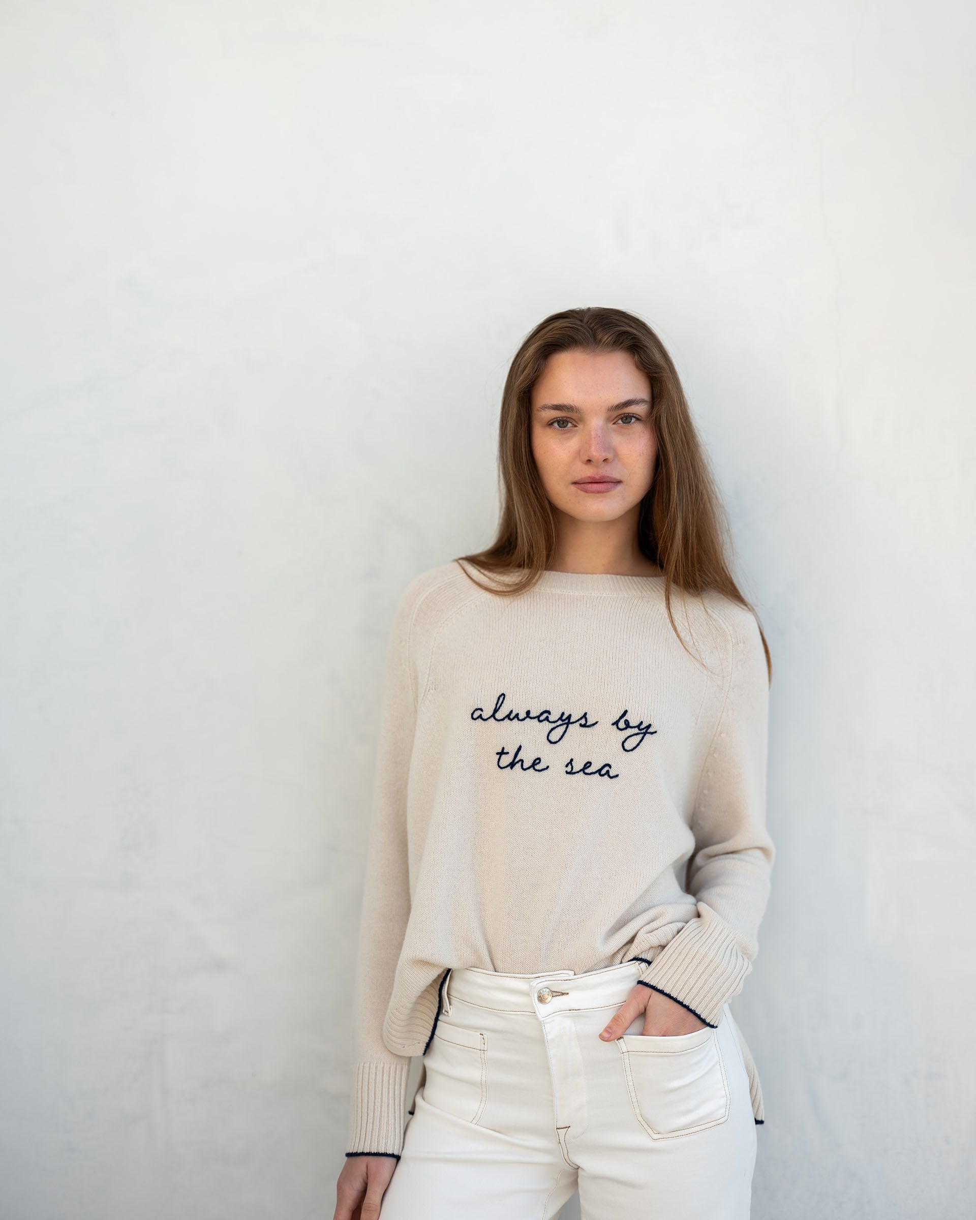 Women's Fall Cashmere Crewneck Sweater