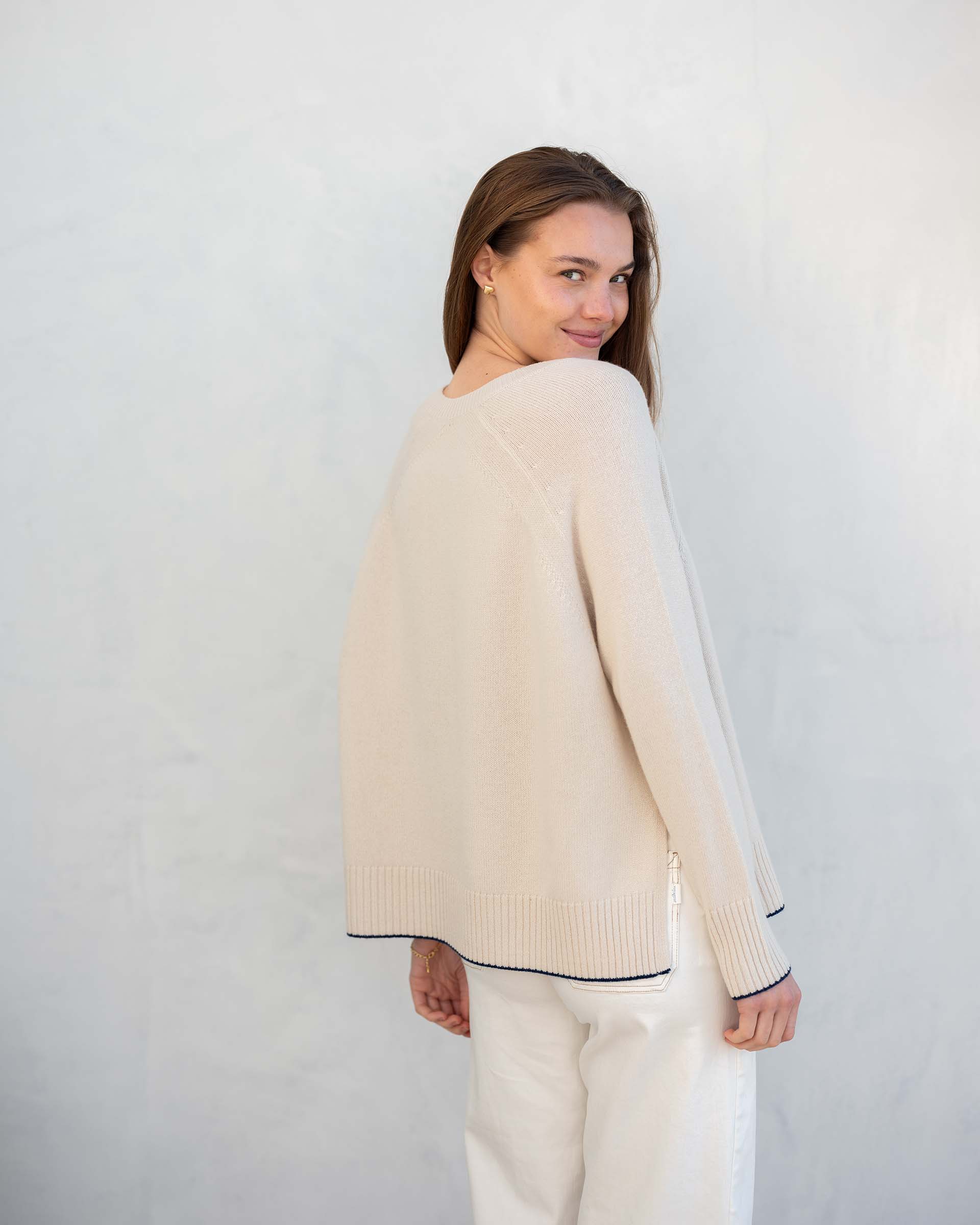 Women's Fall Cashmere Crewneck Sweater