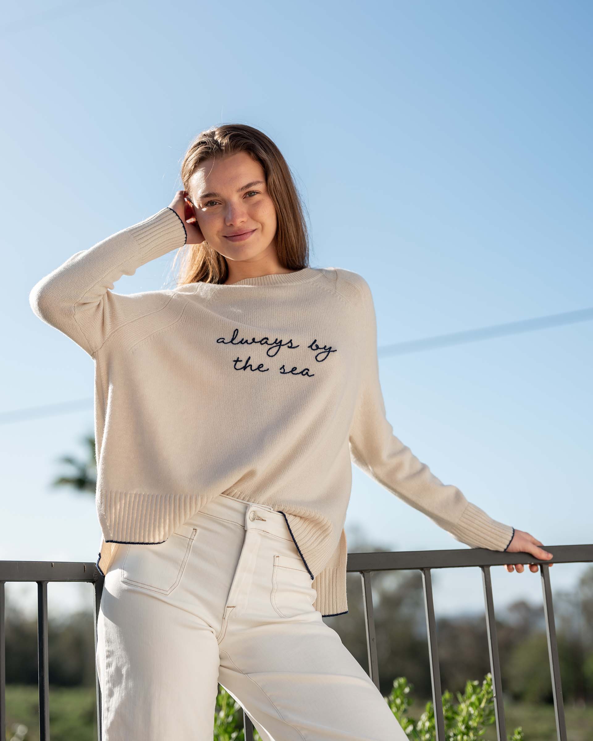 Women's Fall Cashmere Crewneck Sweater